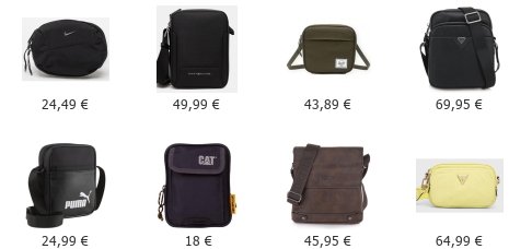 Τσαντάκια Ώμου - Χιαστί